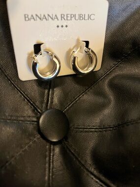 Banana Republic Silver hoop earrings